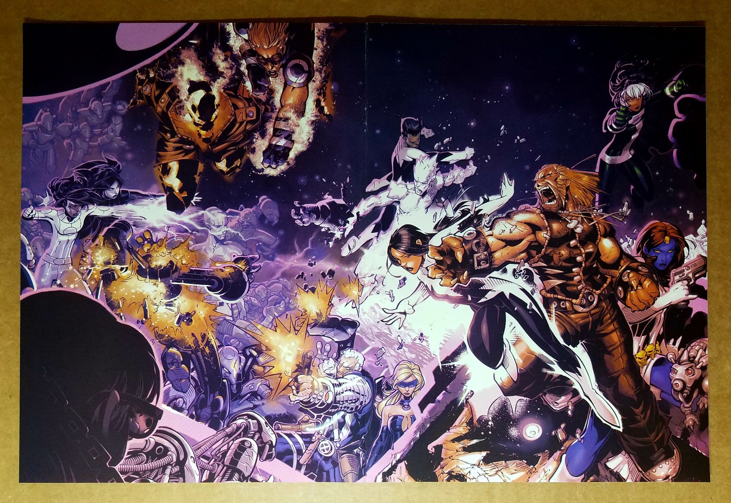 X-Men Cable Rogue Sabretooh Marvel Poster by Chris Bachalo