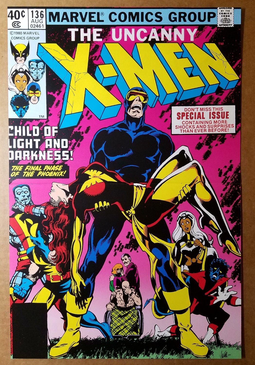 Uncanny X-Men 136 Cyclops Dark Phoenix Marvel Comics Poster By John Byrne