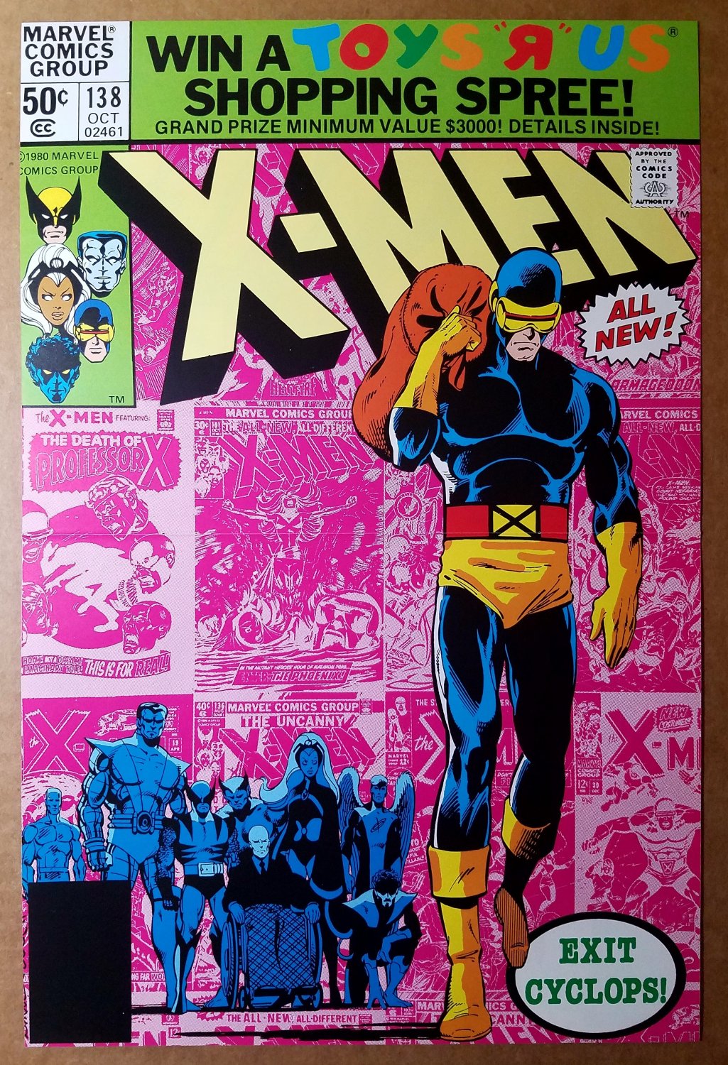 Uncanny X-Men 138 Cyclops Colossus Marvel Comics Poster by John Byrne