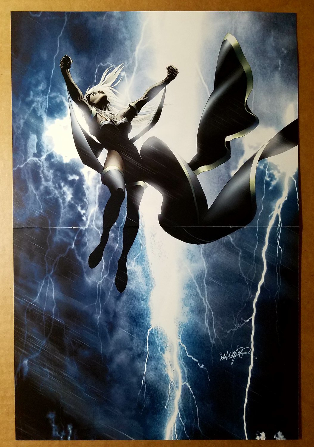 Uncanny X-Men 487 Storm Marvel Comics Poster by Salvador Larroca