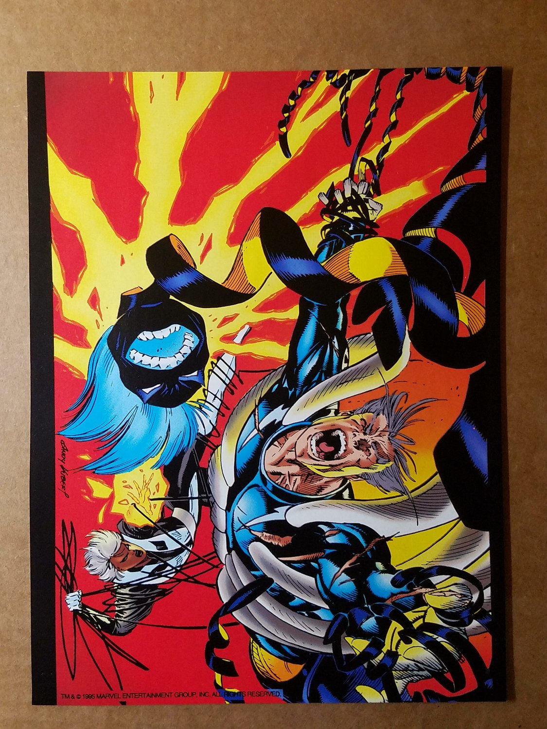 Storm Quick Silver X-Men Marvel Comics Mini Poster by Andy Kubert