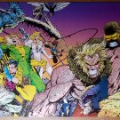X-Men Gambit Banshee White Queen Sabretooth Wolverine Poster by Joe Madureira