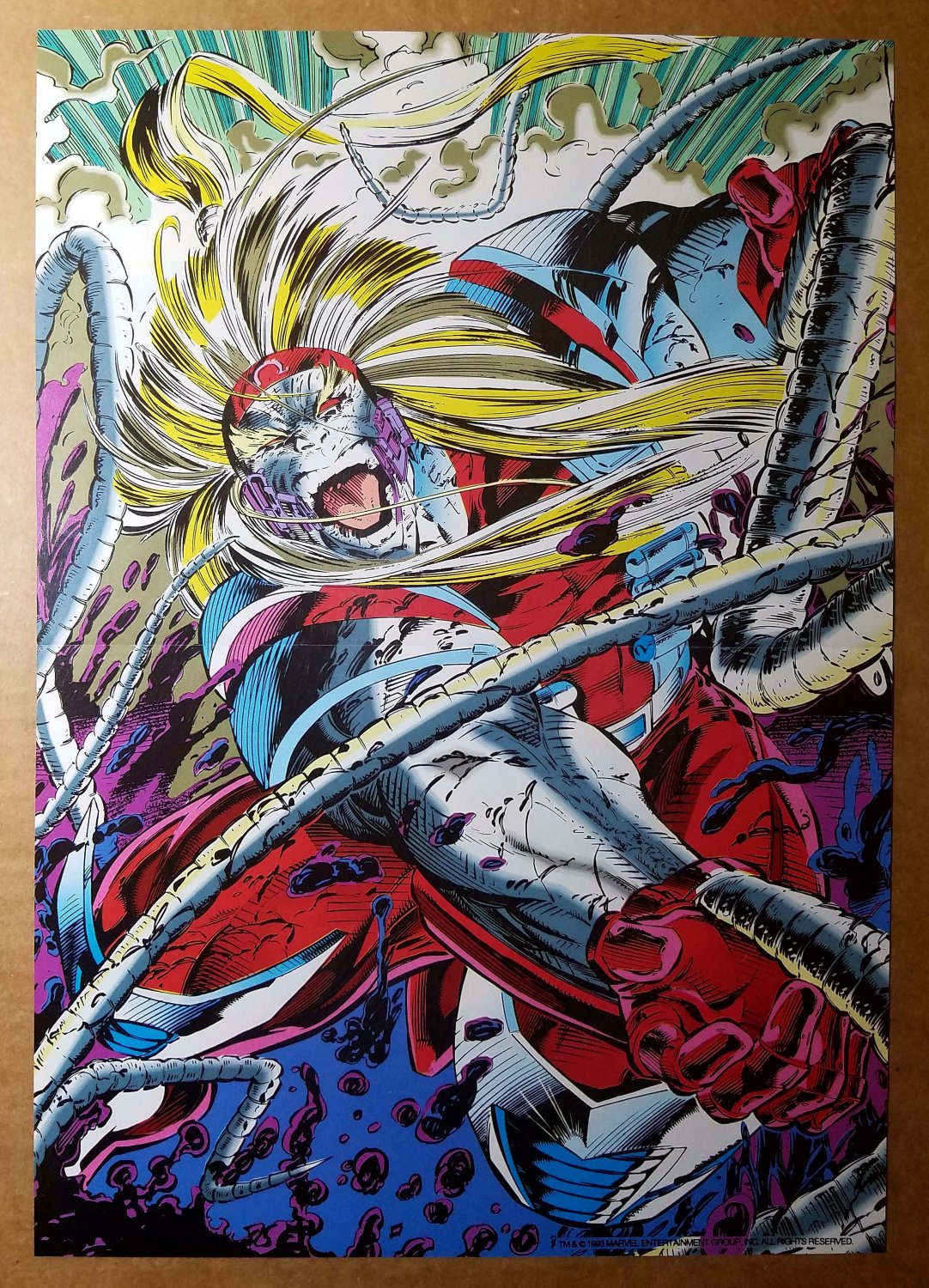 Omega Red Arkady Rossovich X-Men Foe Villain Marvel Comics Poster by Adam K...