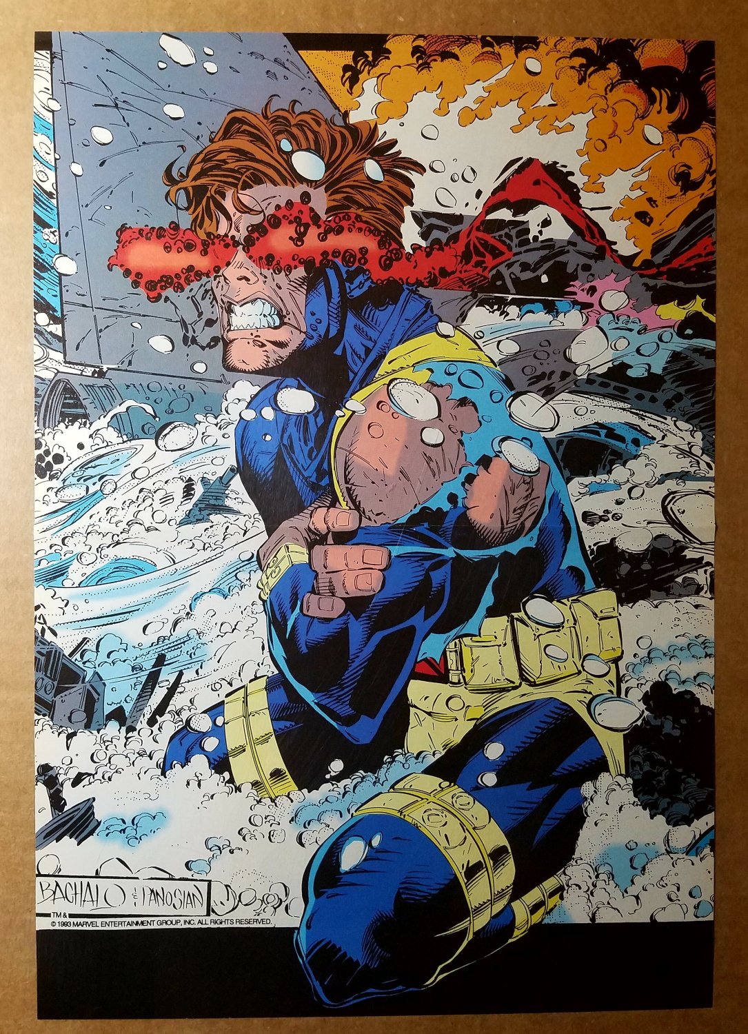 Cyclops X Men Marvel Comic Poster By Chris Bachalo 