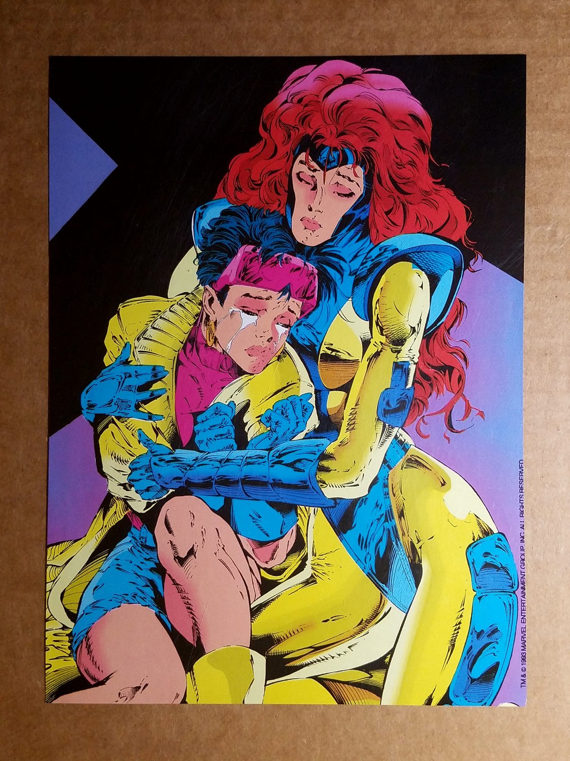 Jean Gray Jubilee X-Men Marvel Comics Mini Poster by Richard Bennett