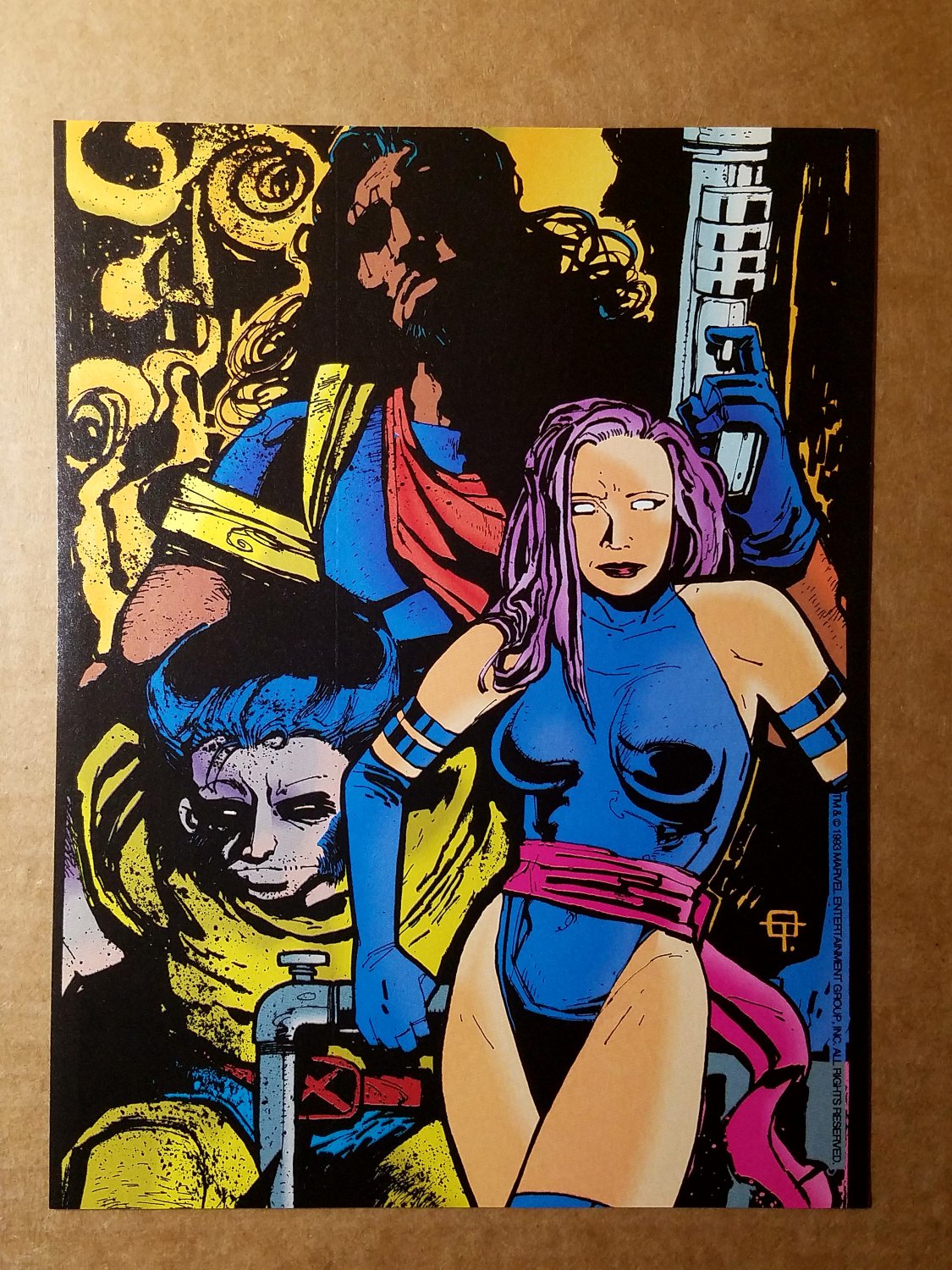 Wolverine Psylocke Bishop X-Men Marvel Comics Mini Poster by Ted McKeever