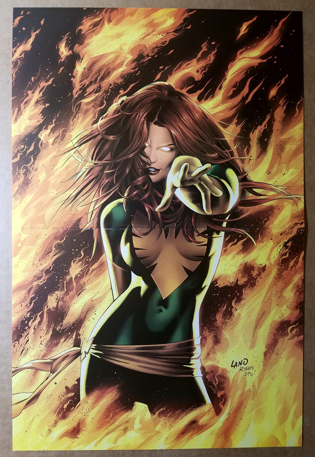 Phoenix Jean Grey X-Men Marvel Comic Poster by Greg Land