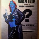 Mystique Raven Wanted X-Men Marvel Comics Poster by Mike Mayhew Mystique Raven Wanted X-Men Marvel Comics Poster by Mike Mayhew