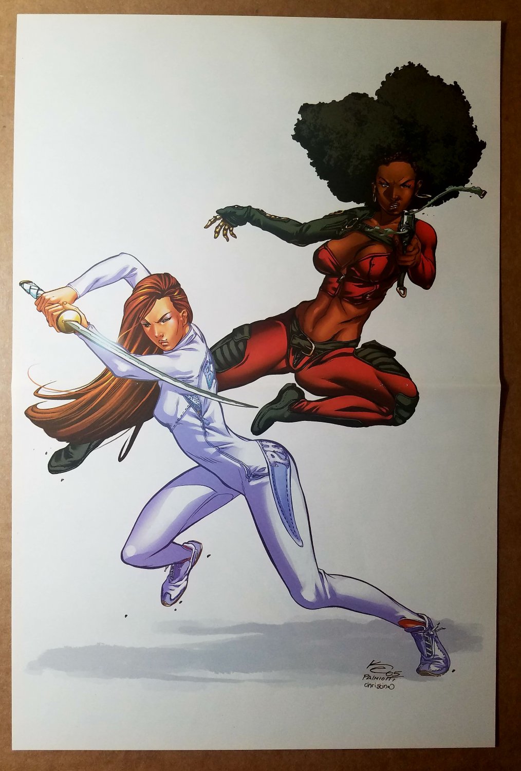 Heroes for Hire Misty Knight Collen Wing Marvel Comics Poster by Jimmy Palmiotti
