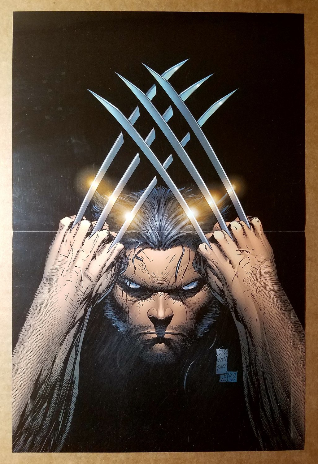Wolverine Claws Marvel Comics Poster by Marc Silvestri