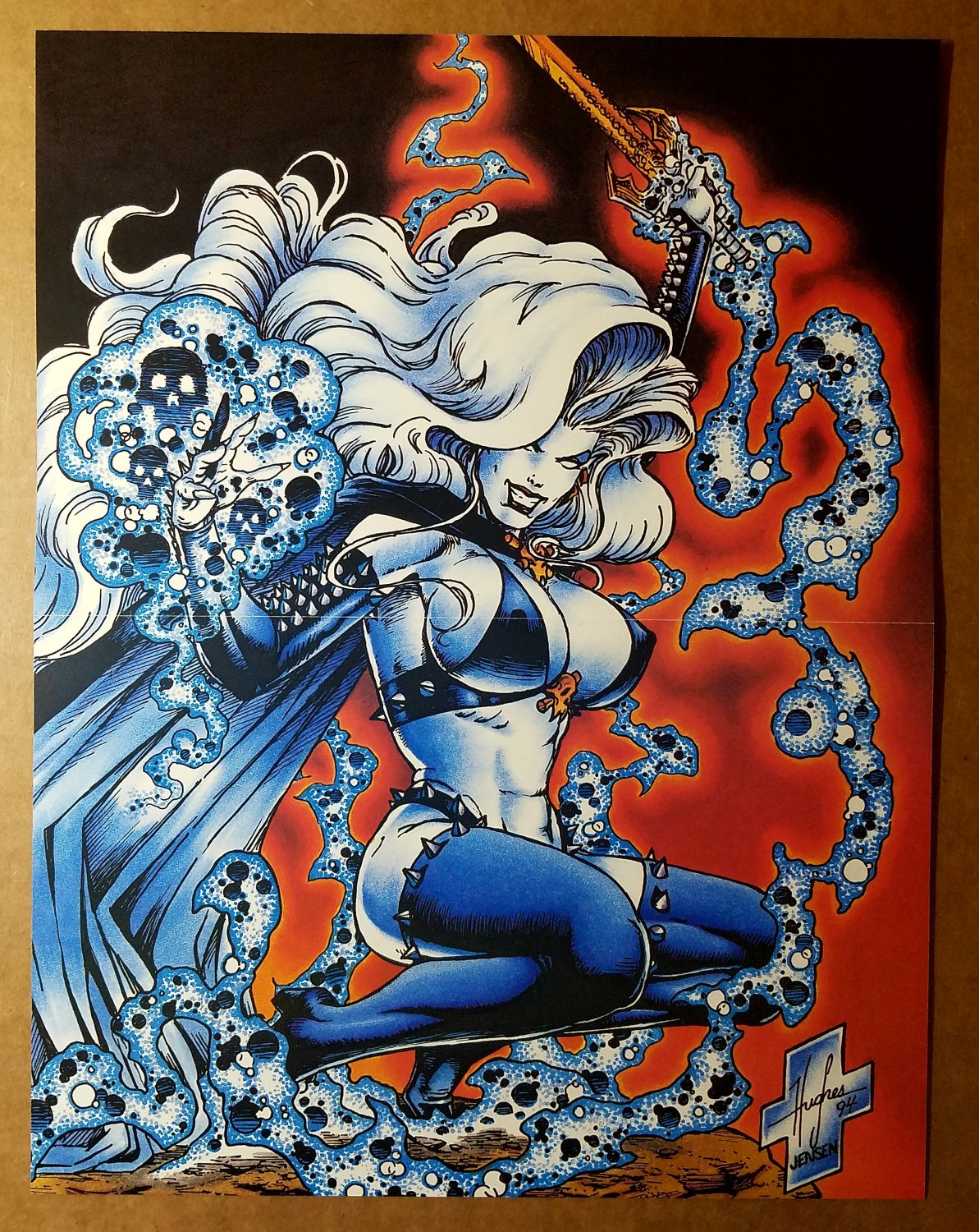 Lady Death Chaos Comics Poster by Steven Hughes