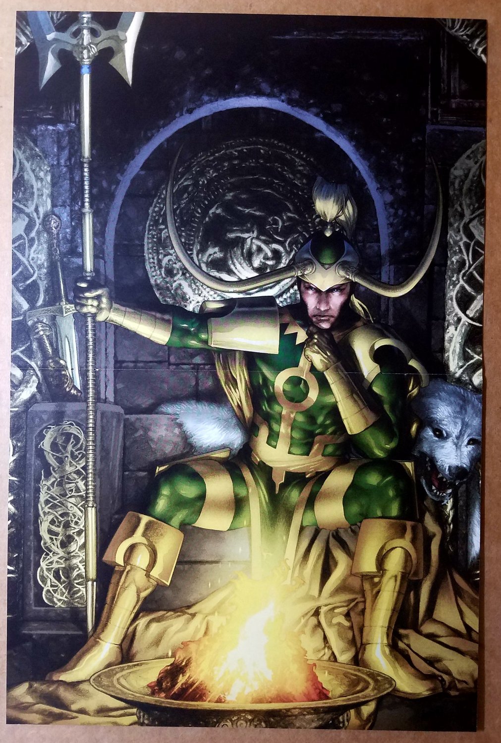 Loki Thor First Thunder Realm Eternal Marvel Comics Poster by Jay Anacleto