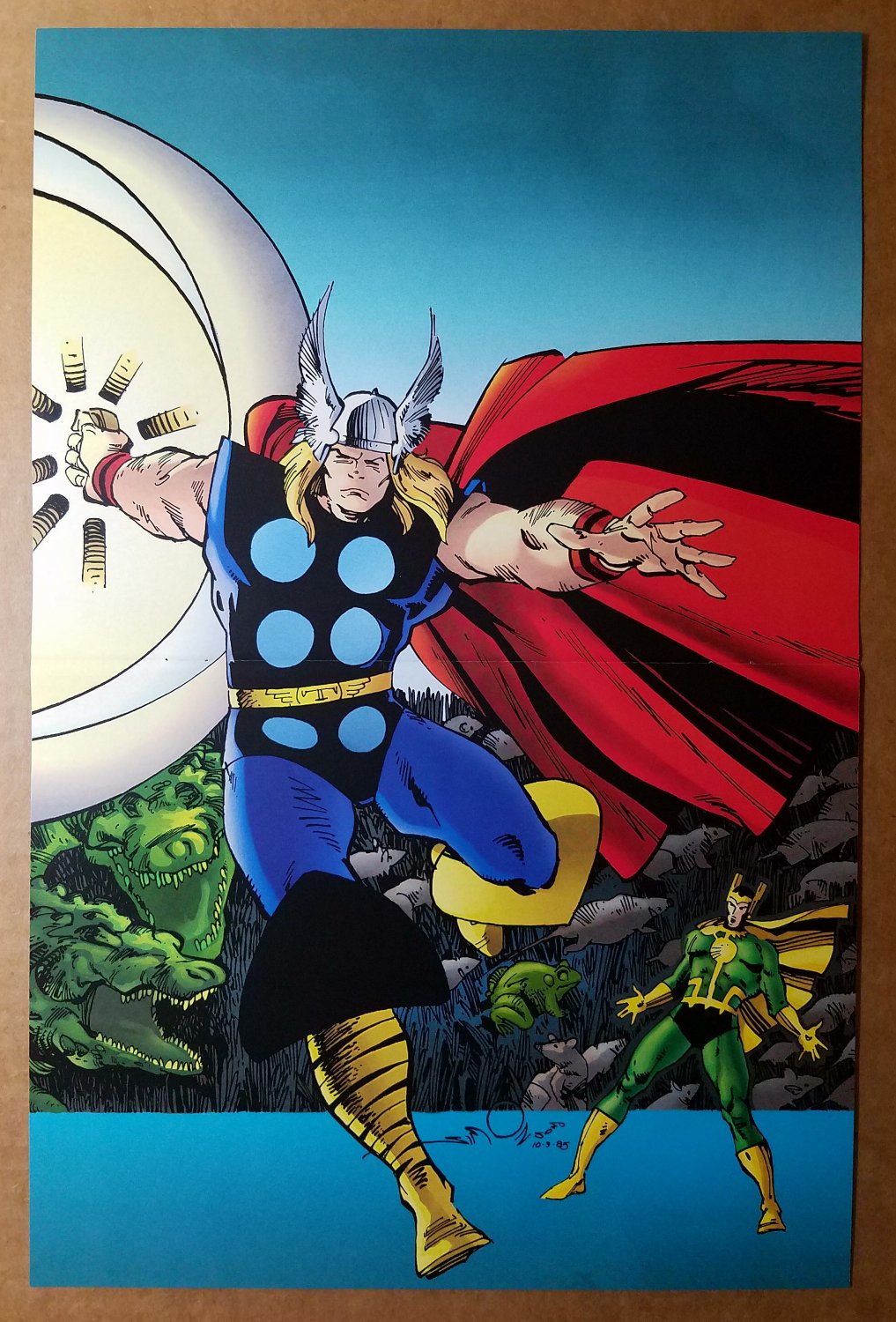 Avengers Thor Loki Marvel Cartoon Comics Poster by Walter Simonson