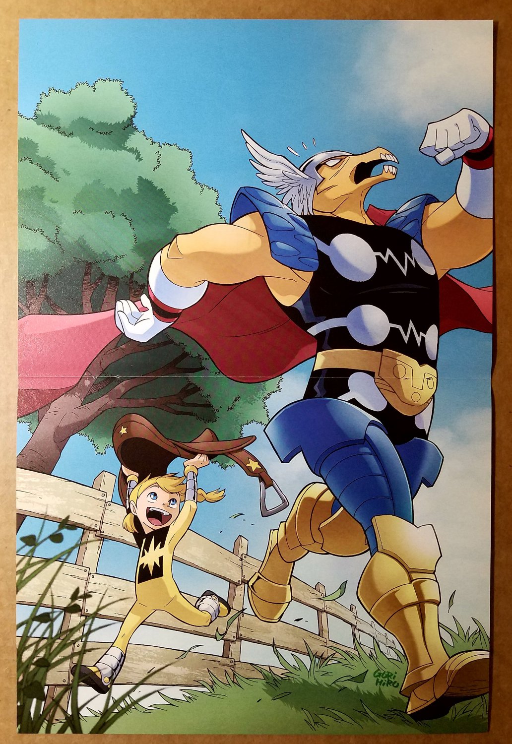 Beta Ray Bill Power Pack Thor Marvel Comic Poster by Gurihiru