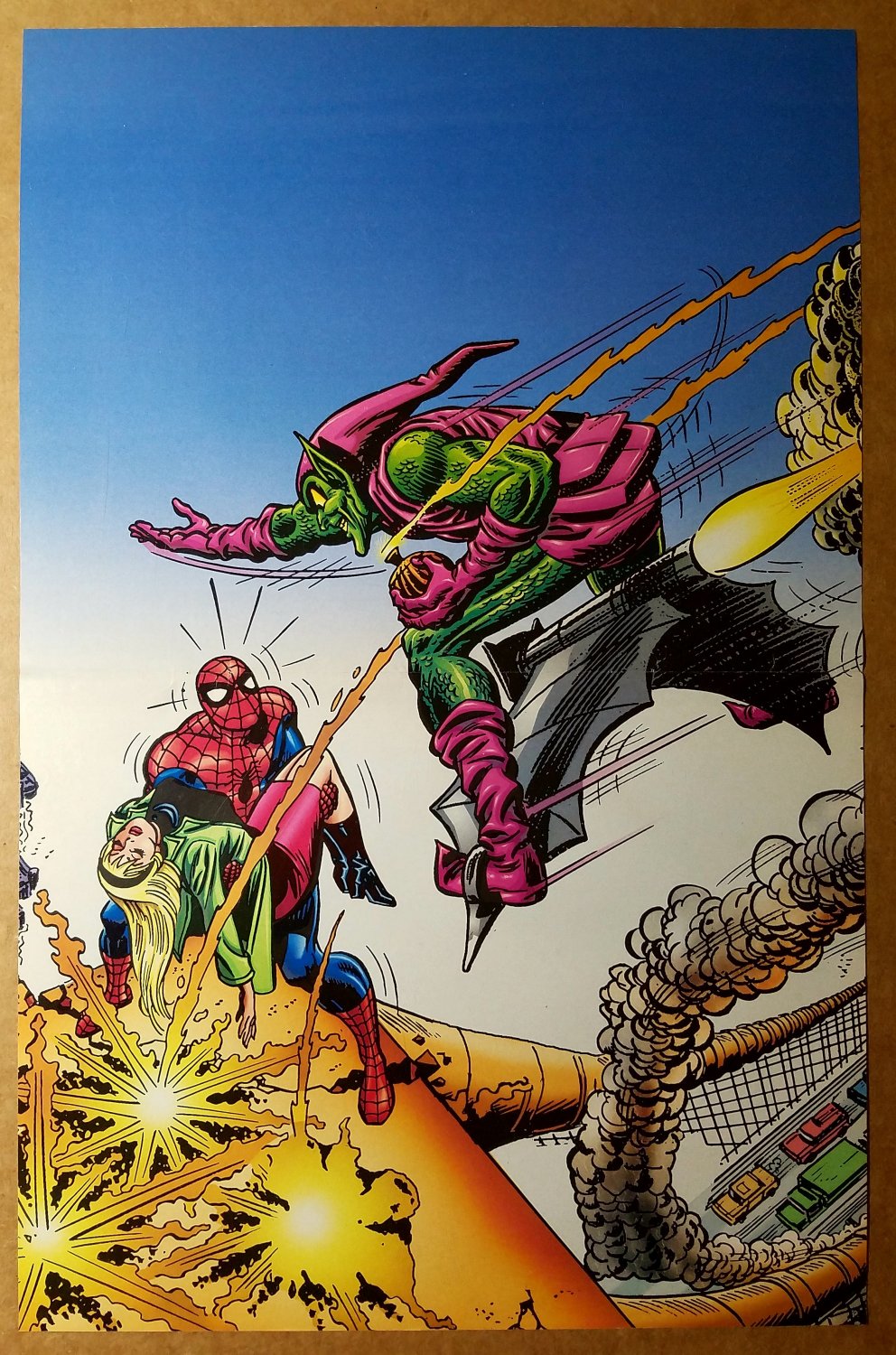 Amazing Spider-Man 122 Green Goblin Marvel Comics Poster by John Romita Sr