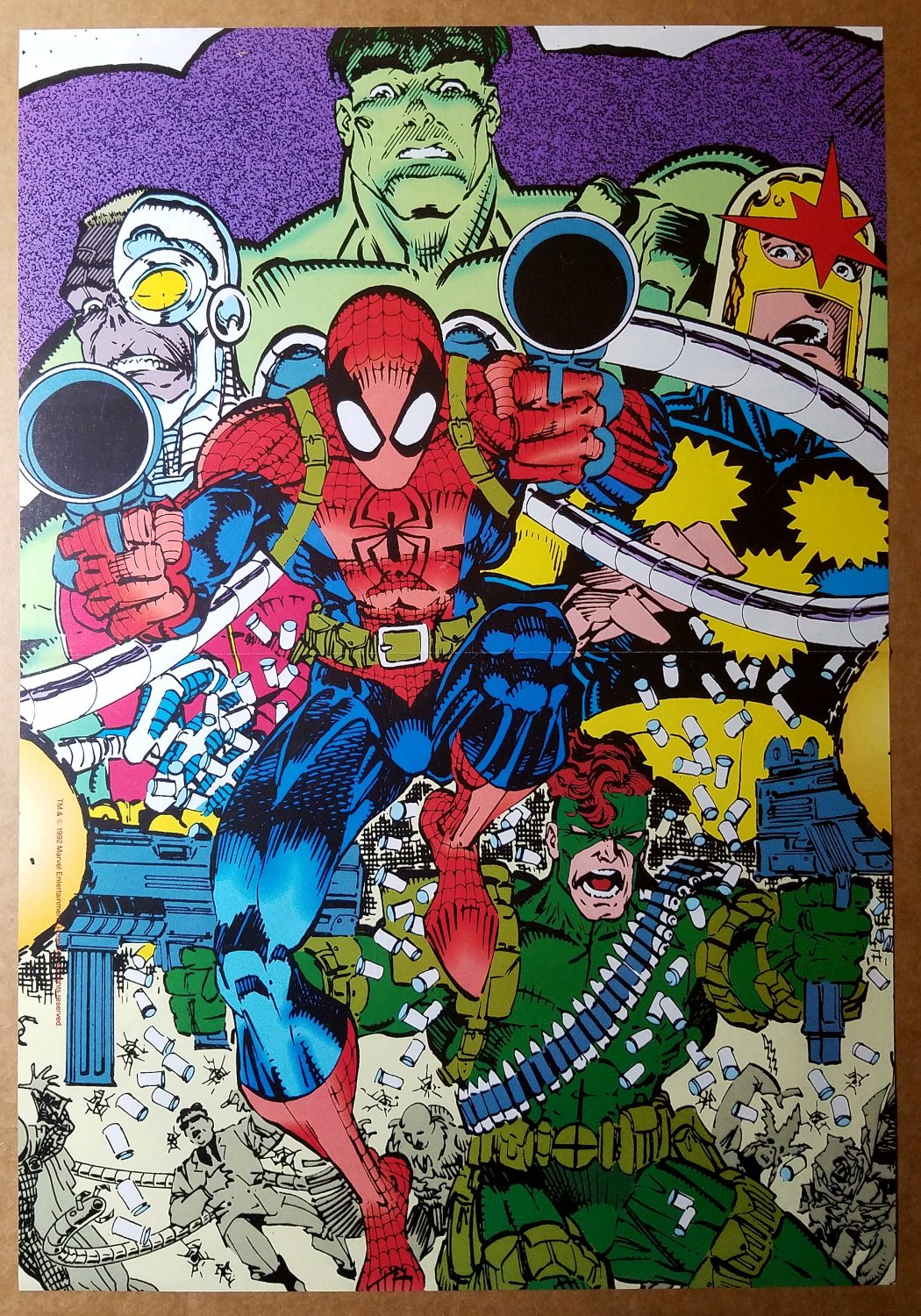 Spider-Man Nova Deathlok Hulk Marvel Comics Poster by Erik Larsen