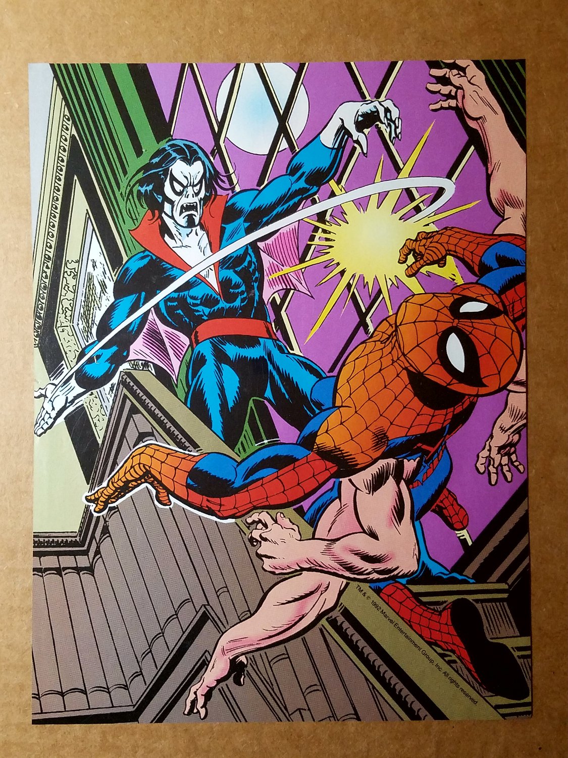 Six Arms Spider-Man Vs Morbius Marvel Comics Mini Poster by Gil Cane John  Romita