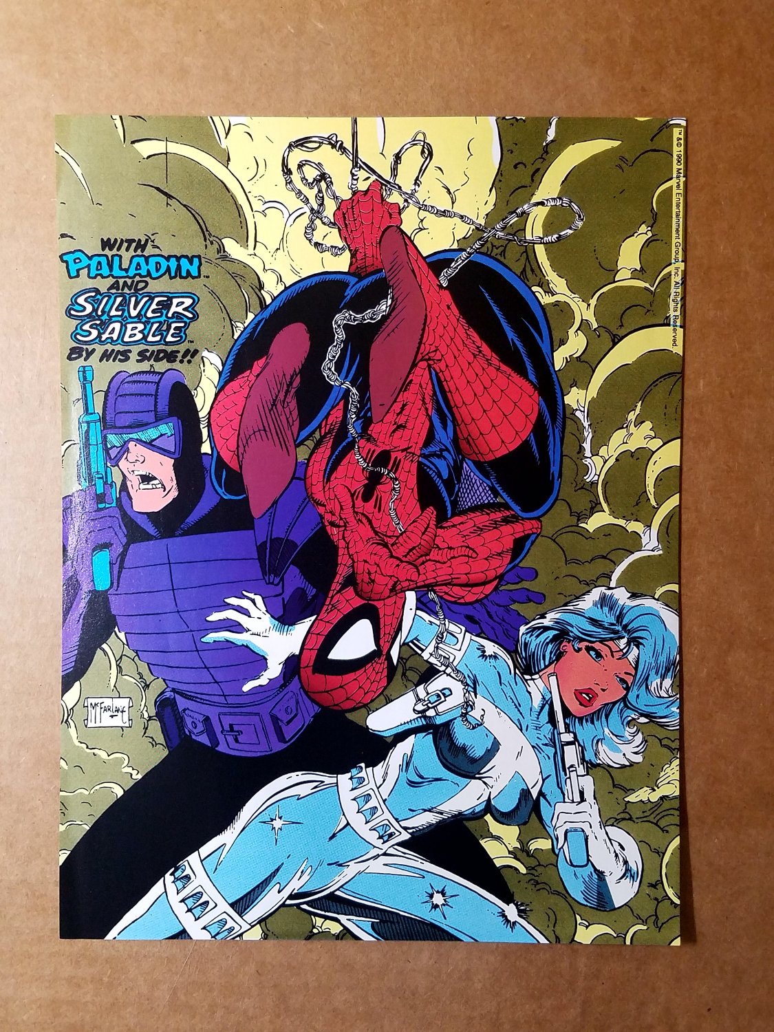 Spider-Man Silver Sable Marvel Comics Mini Poster by Todd McFarlane.