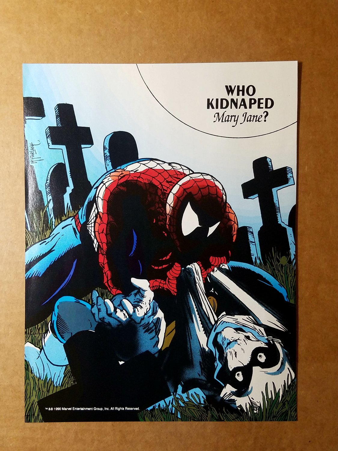 Spider-Man Who Kidnapped Mary Jane Marvel Comics Mini Poster by Todd McFarlane