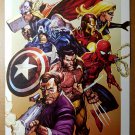 Avengers Thor Ms Marvel Iron Man Captail America Marvel Comics Poster by Leinil Yu Avengers Thor Ms Marvel Iron Man Captail America Marvel Comics Poster by Leinil Yu