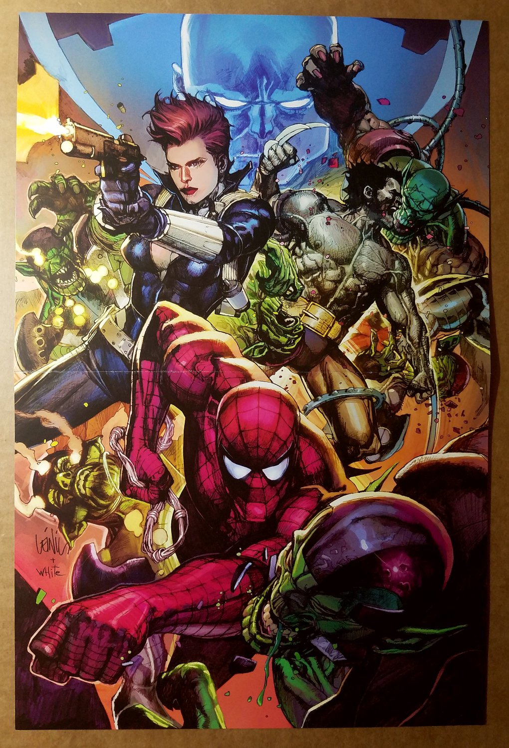 Black Widow Wolverine Spider man Marvel Comics Poster by Leinil Yu
