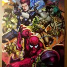 Black Widow Wolverine Spider man Marvel Comics Poster by Leinil Yu