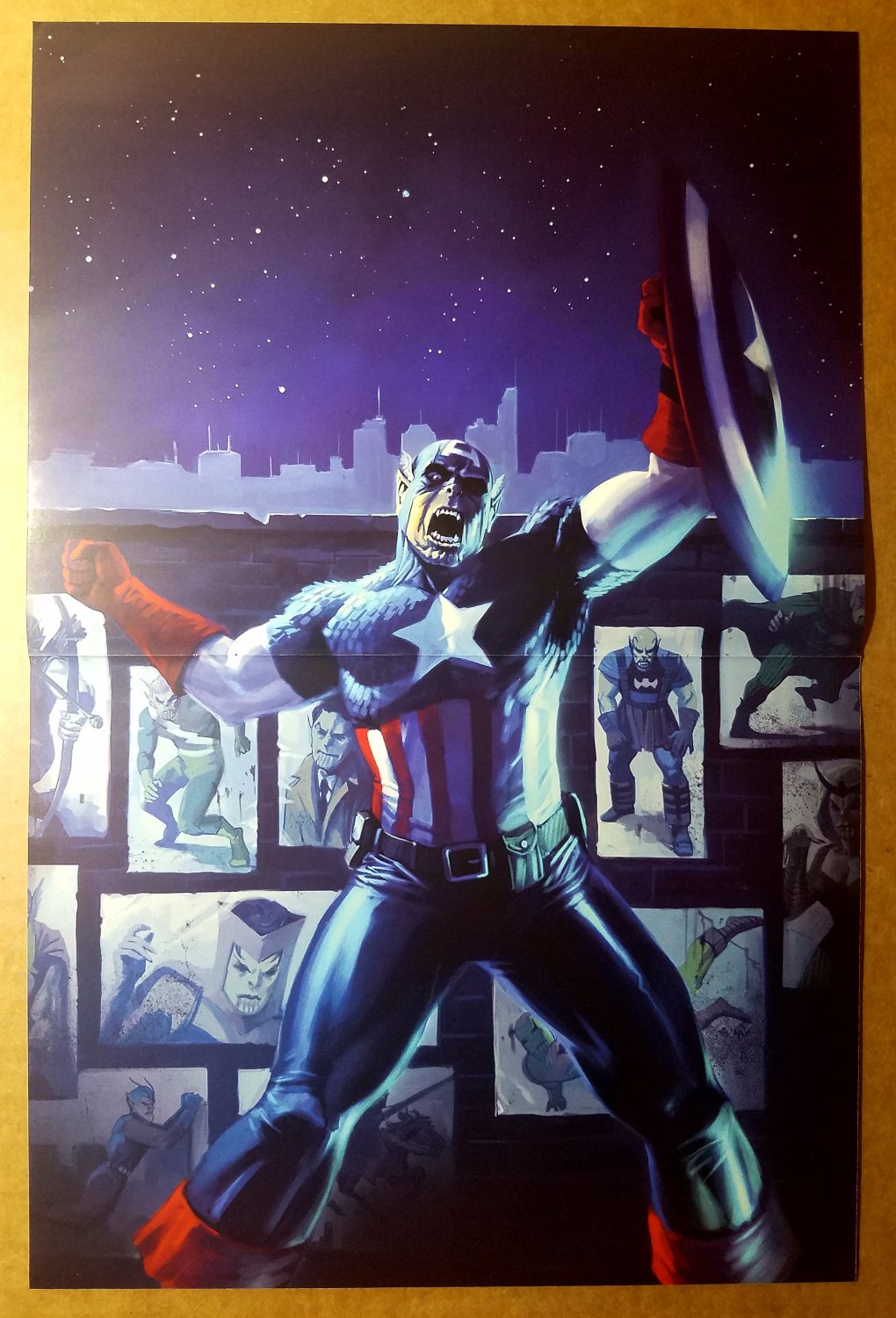 Captain America Skrull Marvel Comics Poster by Marko Djurdjevic
