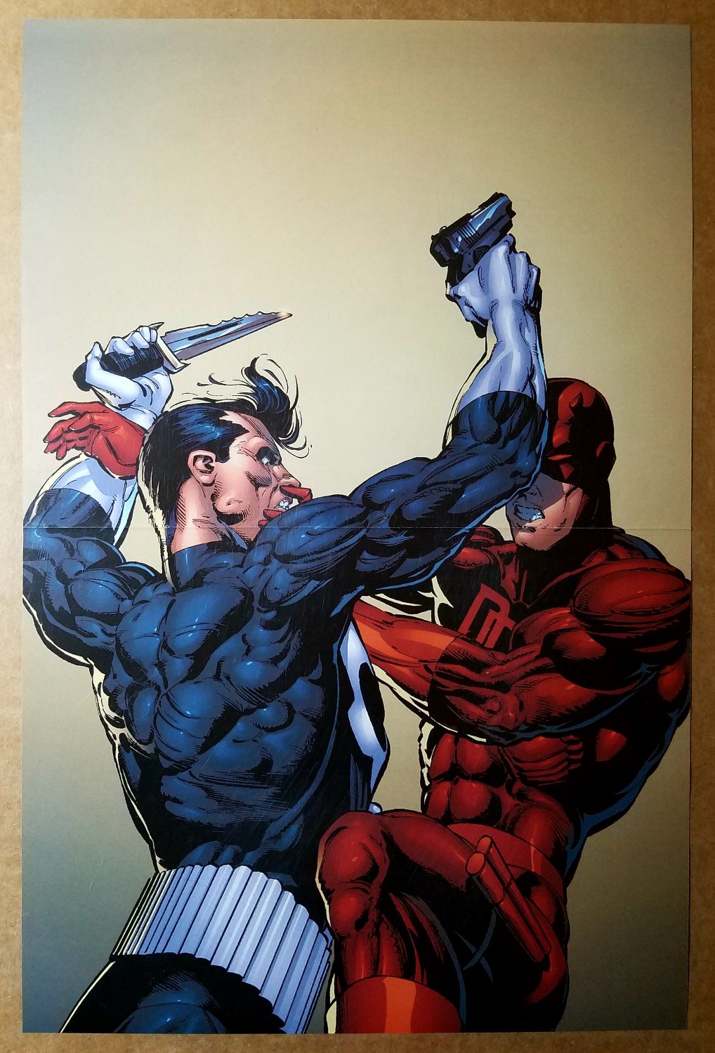 The Punisher Vs Daredevil Marvel Comics Poster by Whilce Portacio