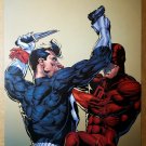 The Punisher Vs Daredevil Marvel Comics Poster by Whilce Portacio
