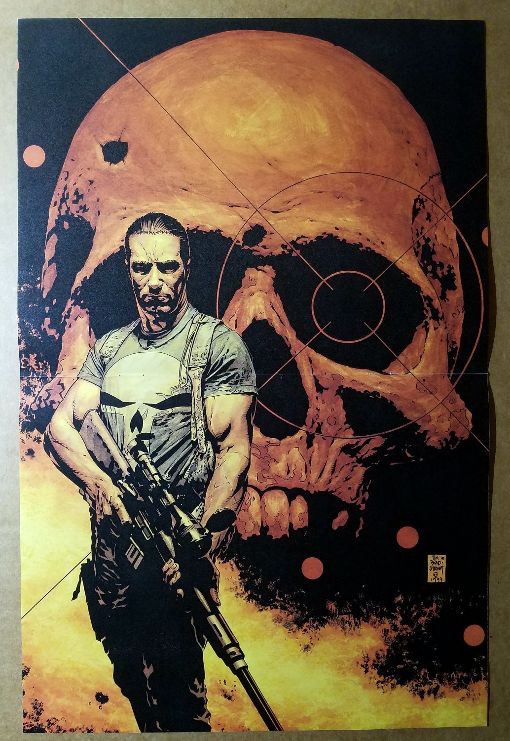 The Punisher Frank Castle Marvel Comic Poster by Tim Bradstreet