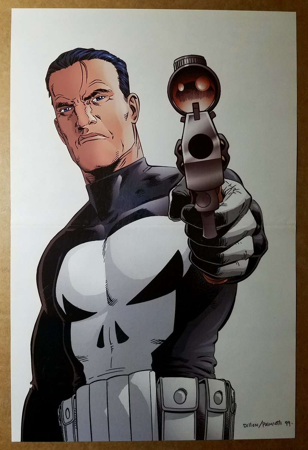 The Punisher with gun Marvel Comics Poster by Steve Dillon