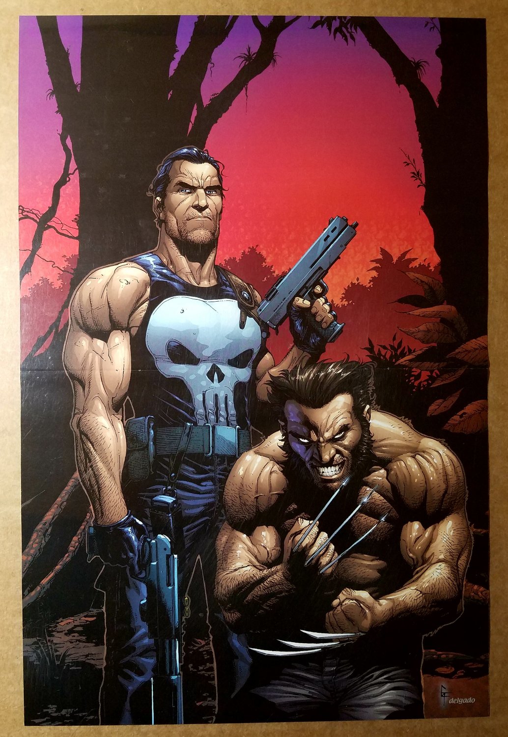 X-Men Wolverine The Punisher Marvel Comics Poster by Gary Frank
