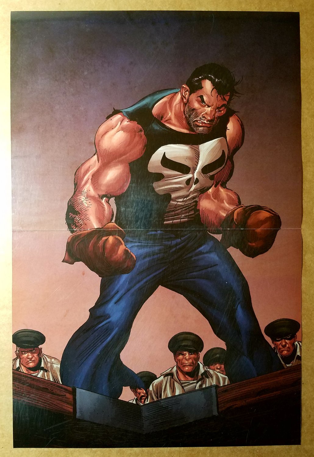 Punisher War Zone Boxing Marvel Comics Poster by John Buscema