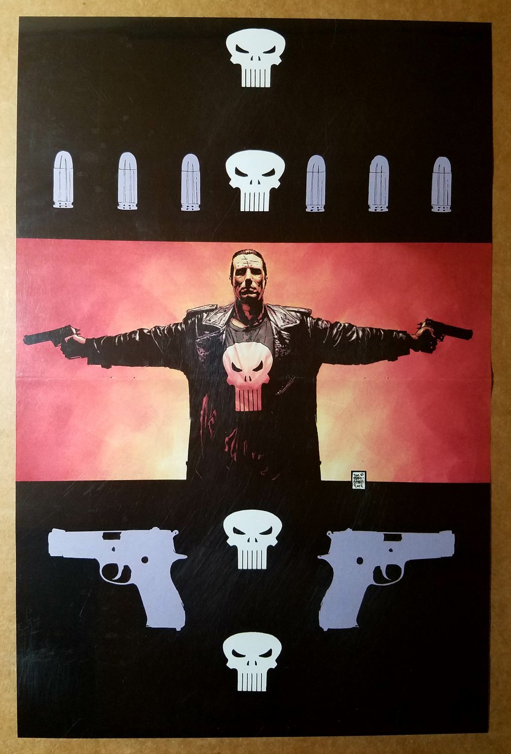 Punisher Guns Skulls Marvel Comics Poster by Tim Bradstreet