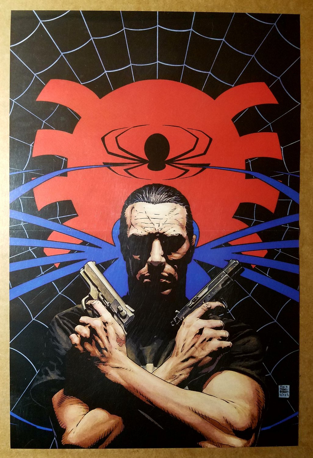 Punisher Spider Spider-Man Marvel Comics Poster by Tim Bradstreet