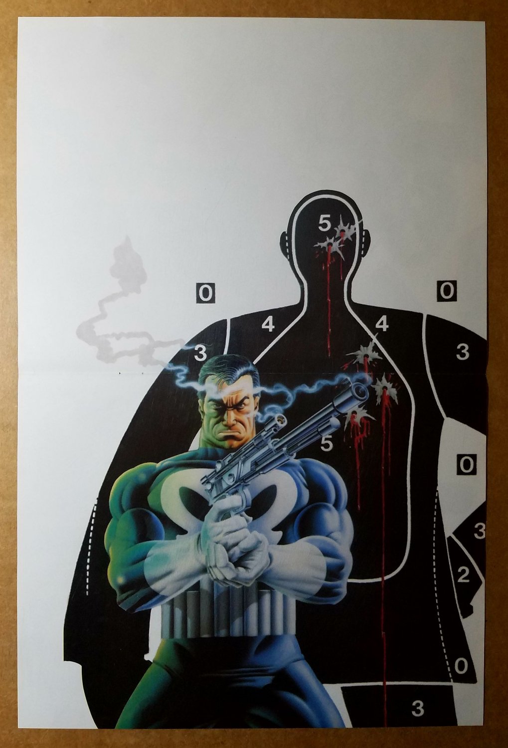 The Punisher Target Practice Headshot Marvel Comics Poster by Mike Zeck