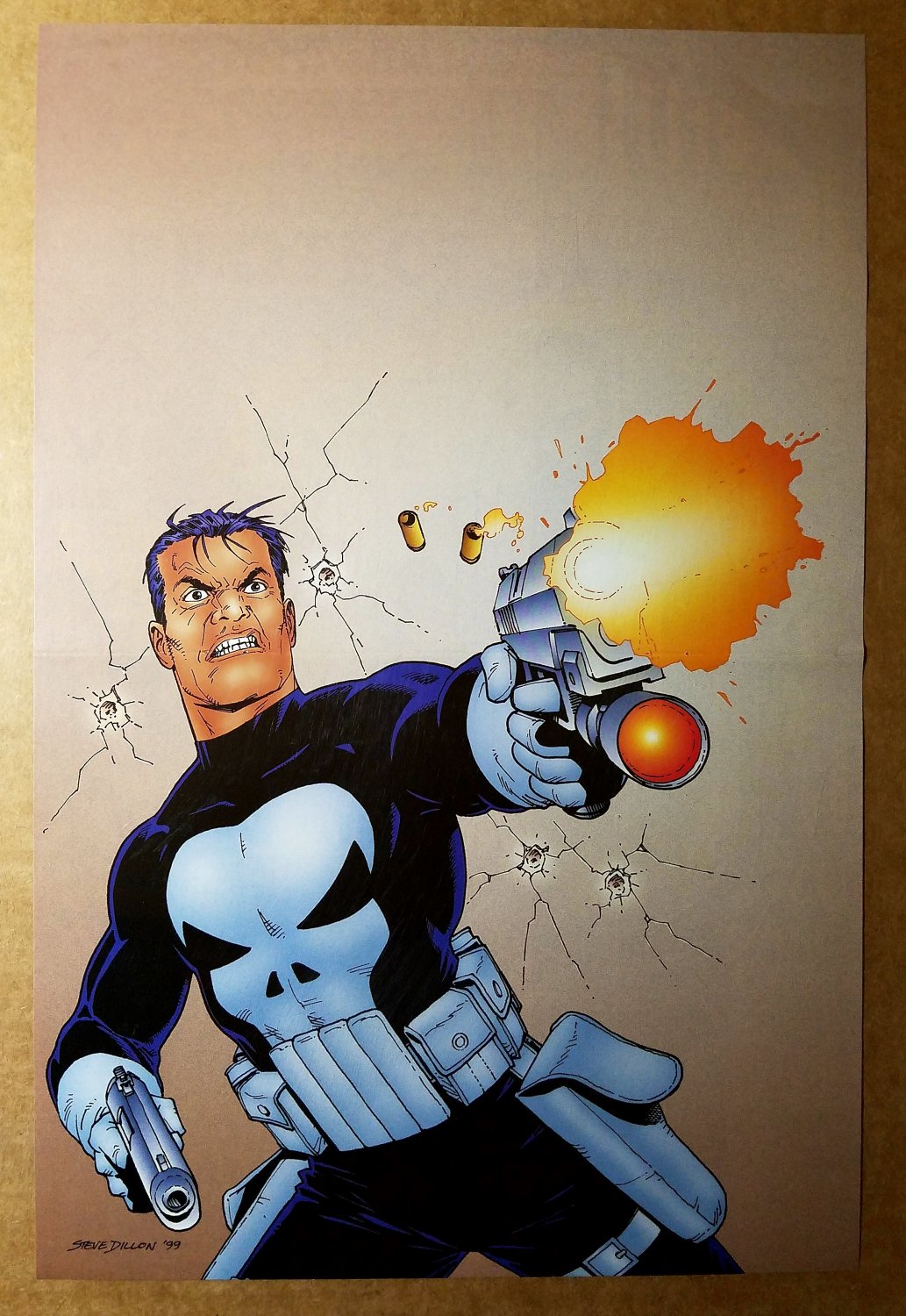 Punisher Kills Marvel Universe Comic Poster by Steve Dillon