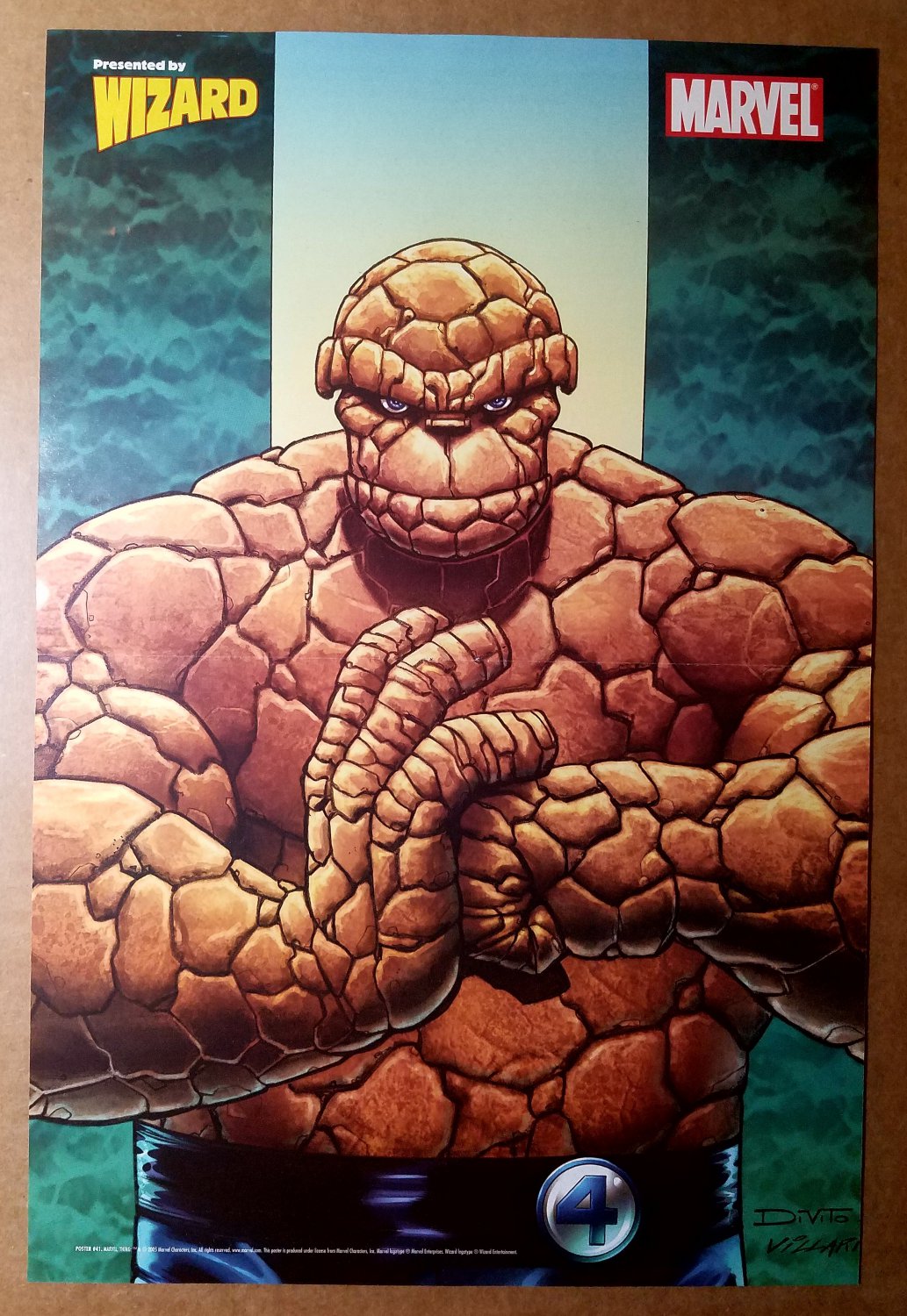 Thing Fantastic Four Marvel Comics Poster by Andrea Divito