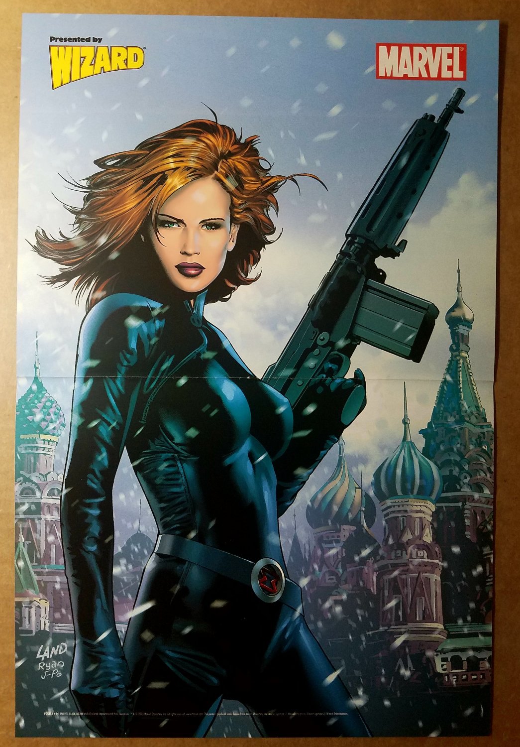 Black Widow Marvel Comics Poster by Greg Land