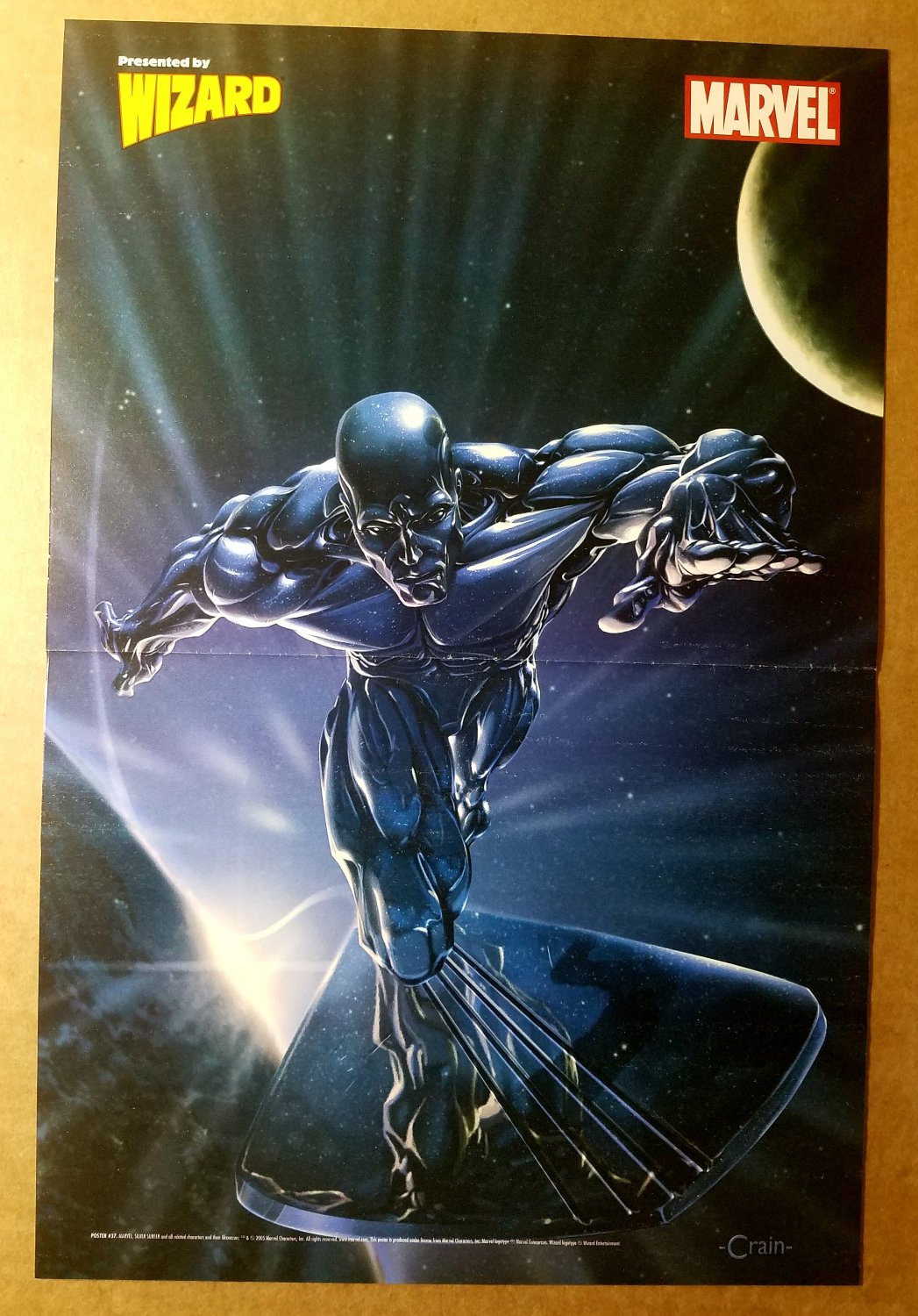 Silver Surfer Fantastic Four Marvel Comics Poster by Clayton Crain