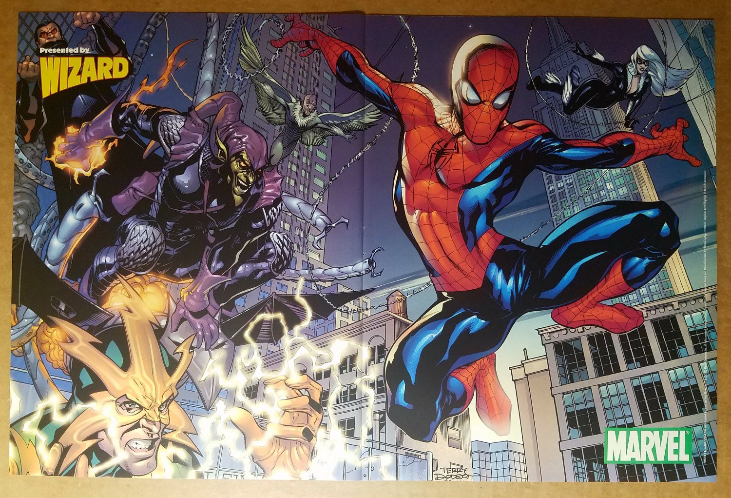 Spider-Man Black Cat Green Goblin Marvel Comics Poster by Terry Moore
