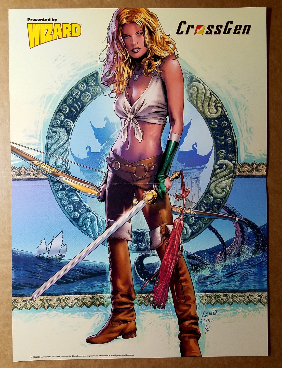Arwyn CrossGen Comic Poster by Greg Land