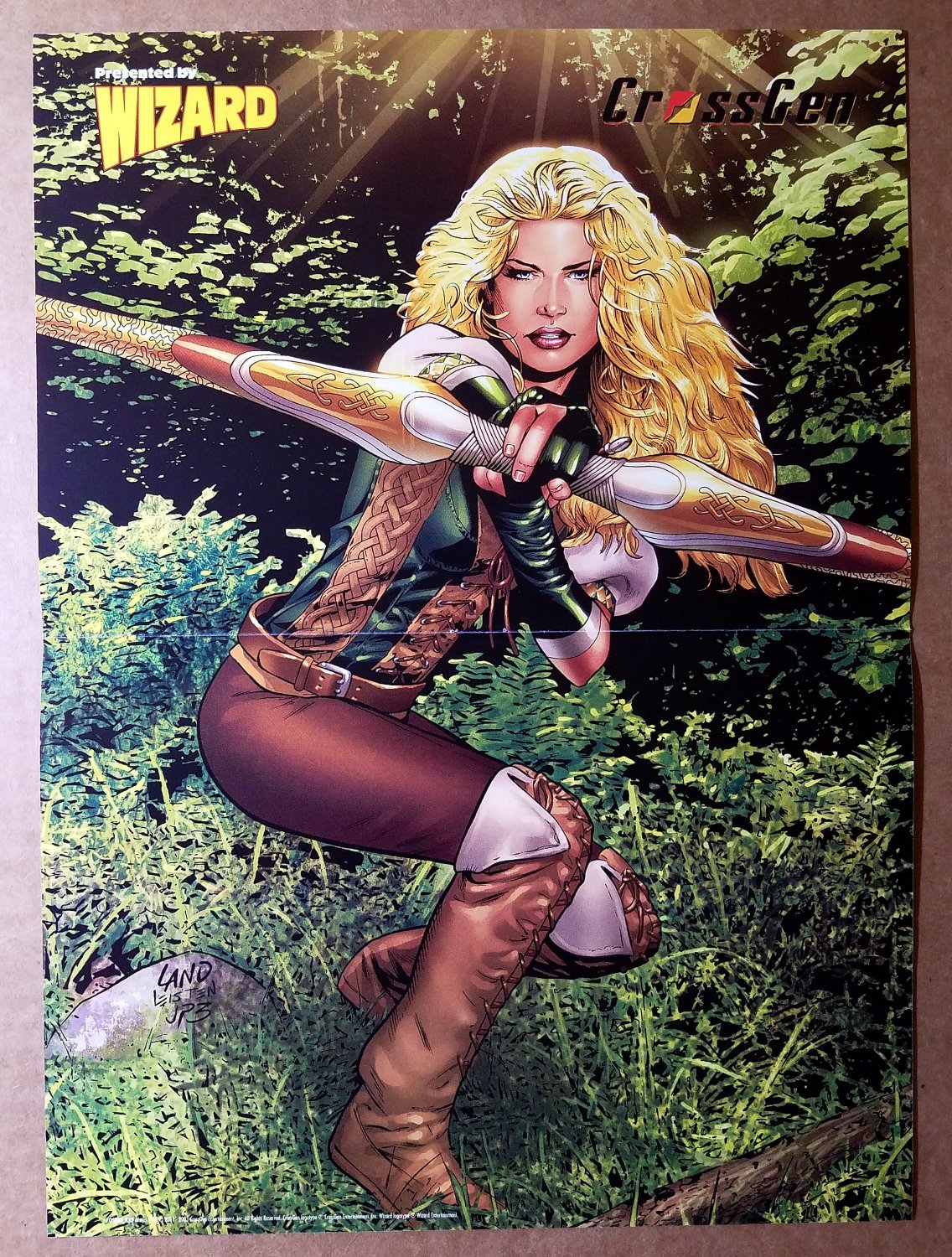 Arwyn CrossGen Comics Poster by Greg Land