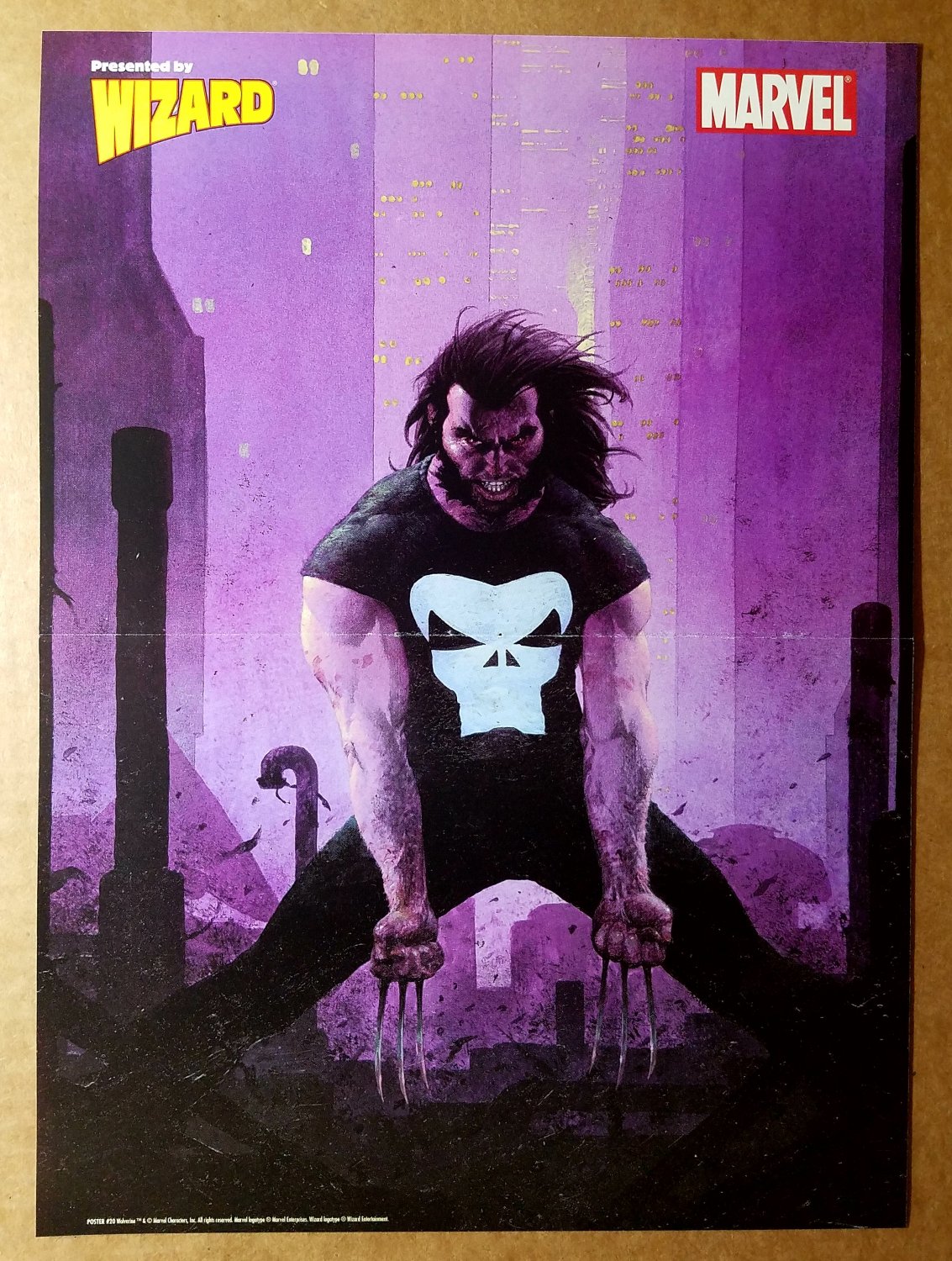 Wolverine Punisher Shirt Marvel Comic Poster by Esad Ribic
