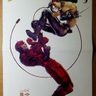 Daredevil Vs Elektra Marvel Comics Poster by Salvador Larroca