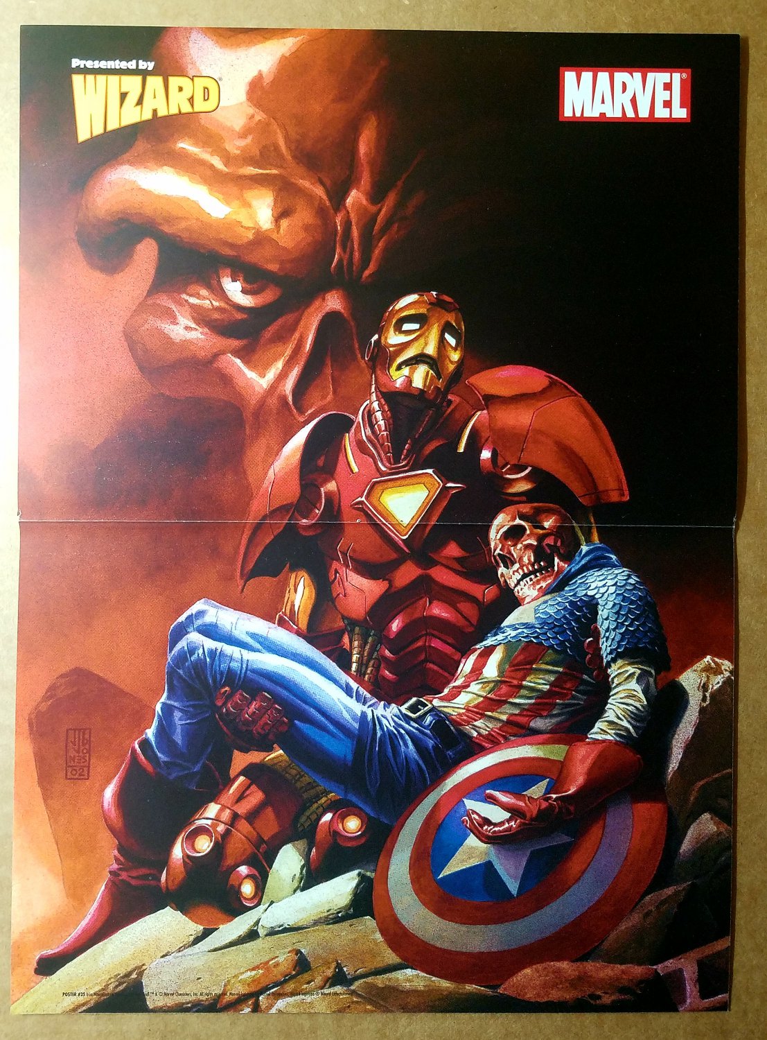 Iron Man Death of Capt Marvel Comics Poster by J G Jones