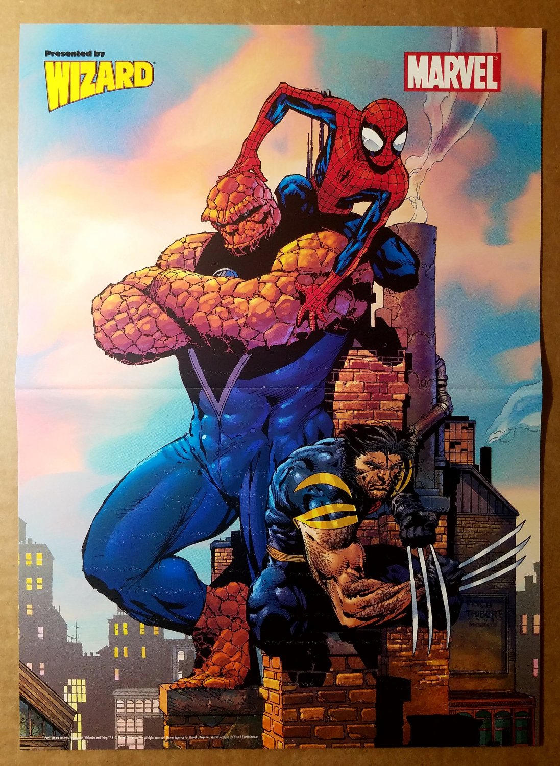 Ultimate Spider-Man Wolverine Thing Marvel Comics Poster By David Finch