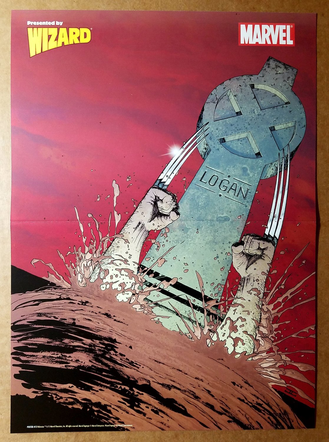 Wolverine Logan Grave Marvel Comics Poster by John Cassaday