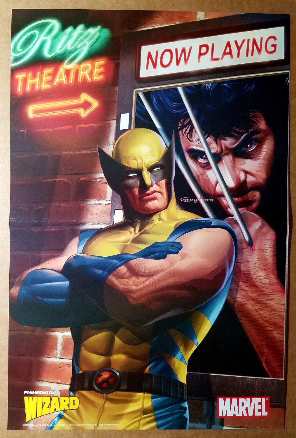 Wolverine Now Playing Marvel Comics Poster by Greg Horn