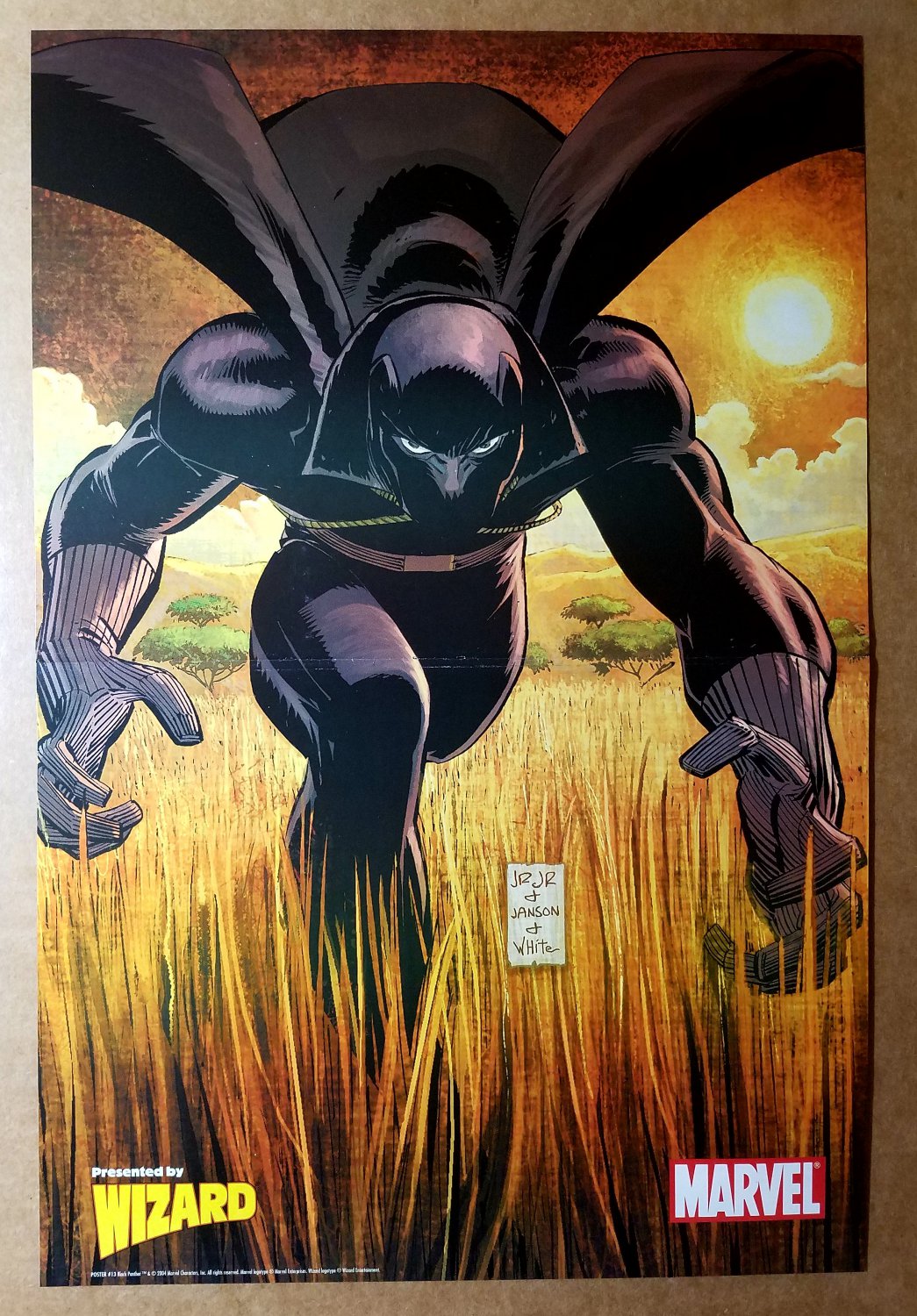 Black Panther Wakanda Marvel Comics Poster by John Romita Jr
